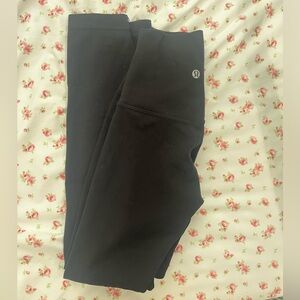 Black Lululemon align leggings high rise